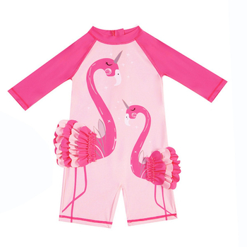 Rožinio flamingo spalvų maudymosi kostiumėlis, plokščias maudymosi kostiumėlis mergaitėms, konservatyvus maudymosi kostiumėlis, mielas, naujoviškas maudymosi kostiumėlis 465