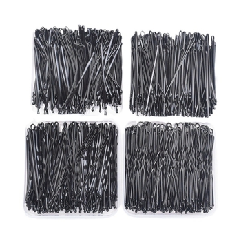200 juodų, dažytų purškiant, segtukų, plieninių segtukų, plaukų segtukų, kirpčiukų segtukų, unisex plaukų aksesuarų, japoniško ir korėjietiško stiliaus