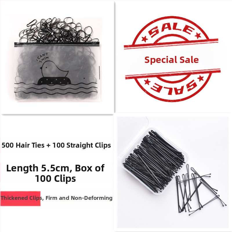 200 черни фибички, боядисани със спрей, стоманени щипки, щипки за коса, щипки за бретон, унисекс аксесоари за коса, японски и корейски стил