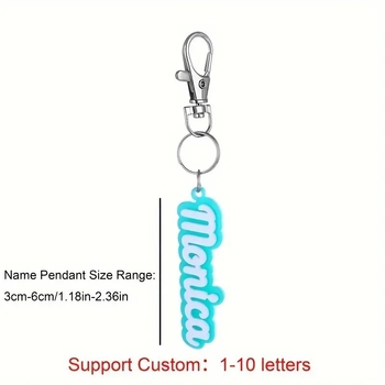 Προσαρμοσμένο Ευρωπαϊκό και Αμερικανικό Διασυνοριακό Αξεσουάρ Χάραξης Ονόματος με Ακρυλικό Μπρελόκ με Αγγλική Επιστολή, σε Ζεστές Πωλήσεις