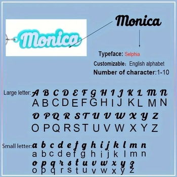 Προσαρμοσμένο Ευρωπαϊκό και Αμερικανικό Διασυνοριακό Αξεσουάρ Χάραξης Ονόματος με Ακρυλικό Μπρελόκ με Αγγλική Επιστολή, σε Ζεστές Πωλήσεις