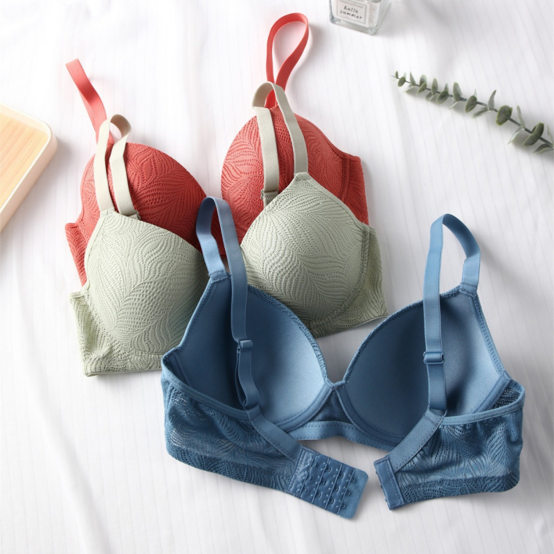 Euroopa ja Ameerika Ühendriikide piiriülene pitsist terasest rõngastega prantsuse rinnahoidja, õhuke toestusega kortsudega aluspesu, Amazoni sõltumatu jaama OZON laos.