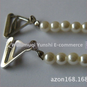 [Tiesiai iš gamintojo] Tarptautinis karšto pardavimo dirbtinių perlų „pasidaryk pats“ karoliukų metalinių liemenėlių petnešėlių ir „Intimates“ liemenėlių petnešėlių didmeninė prekyba