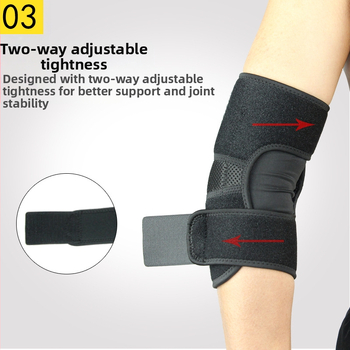 Reguleeritav küünarnukikaitse Meeste liigese nikastus Tennise küünarnukikaitse Naiste spordikaitse Sulgpalli korvpalli ratsutamine Hingav küünarnukikaitse