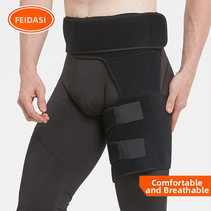 Фабрична директна спортна защита за бедрата, открита, алпинизъм, баскетбол, бягане, антистресова, дишаща, регулируема защита за краката