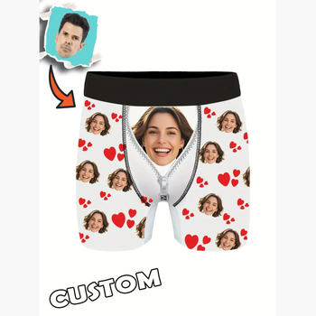 TEMU vīriešu biksītes pēc pasūtījuma, Eiropas un Amerikas stilā, smieklīgas, pāriem paredzētas, smieklīgas, dāvanu bokserbiksītes, ērtas, elpojošas, ikdienas.