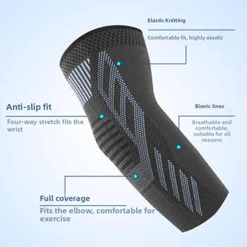 Sportlikud küünarnukikaitsed meestele, õues jalgrattasõiduks, korvpalliks, hingavad, higi imavad, rõhu all olevad kootud küünarnukikaitsed, soojad tootjad hulgimüügist