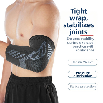 Sportlikud küünarnukikaitsed meestele, õues jalgrattasõiduks, korvpalliks, hingavad, higi imavad, rõhu all olevad kootud küünarnukikaitsed, soojad tootjad hulgimüügist