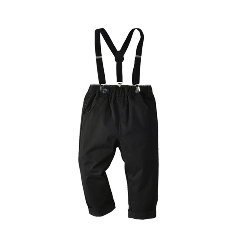 Chlapčenský školský oblek, banketový detský oblek pre stredné a malé deti s dlhým rukávom, biela košeľa s podväzkovými nohavicami, formálne oblečenie, detský oblek pre deti s medzinárodnou účasťou.