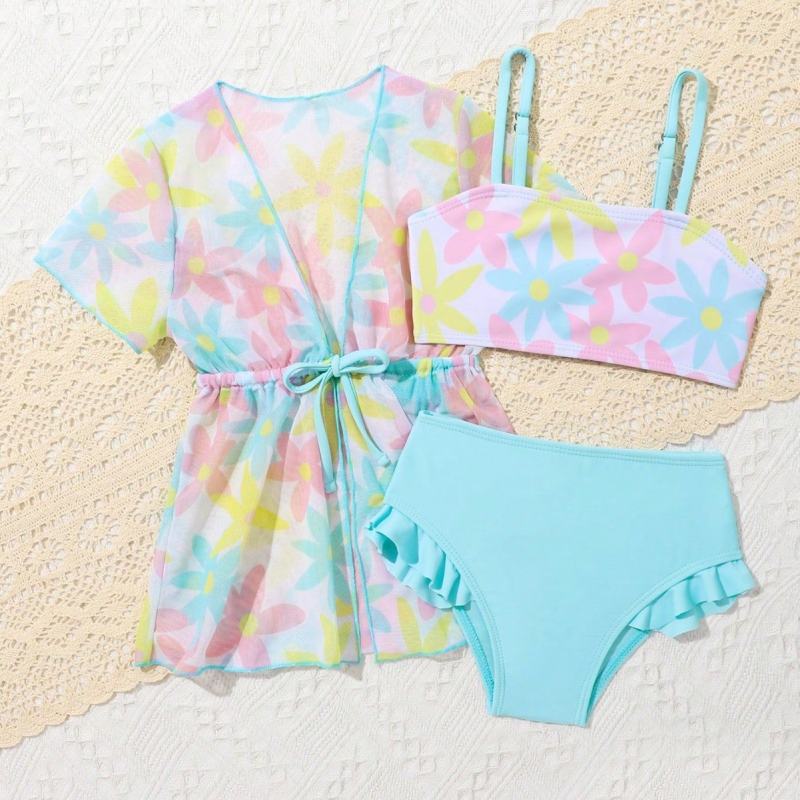 Nové plavky pre dievčatká od 9 do 36 mesiacov z roku 2025, tanečný overal pre jednoročné dievčatko