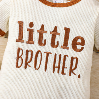 Piiriülene INS vastsündinud poisslaps Suvine kirjaga tikitud lühikeste varrukatega reguleeritav vabaaja ühes tükis romper