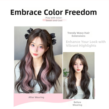 Kabantys ausų plaukų dažai garbanoti plaukai pertraukiamieji dažai moteriški vienetiniai nematomos spalvos plaukų priaugintuvai purūs balinimas ir dažymas ilgi plaukai