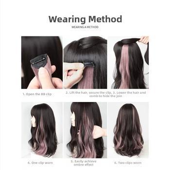 Kabantys ausų plaukų dažai garbanoti plaukai pertraukiamieji dažai moteriški vienetiniai nematomos spalvos plaukų priaugintuvai purūs balinimas ir dažymas ilgi plaukai