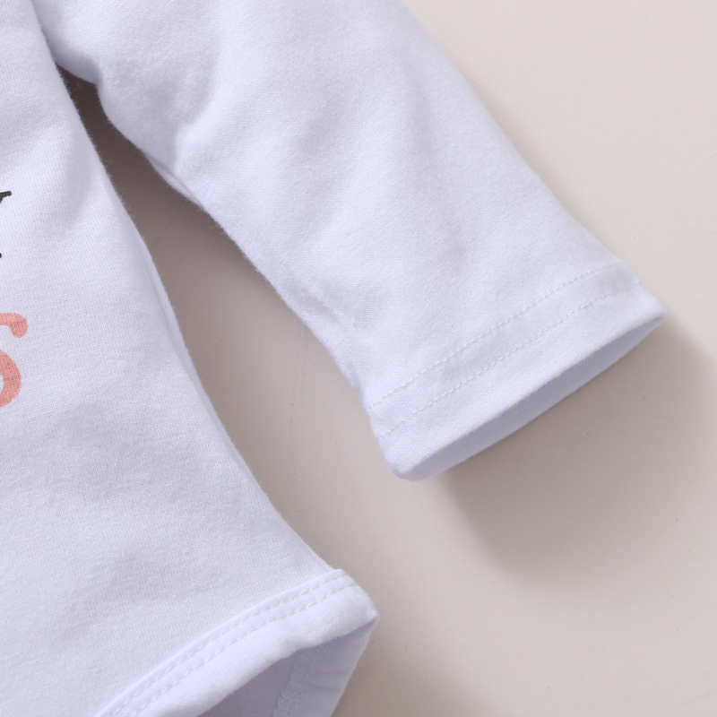 Dievčenská sada s dlhým rukávom a potlačou písmen a kvetinovými nohavicami na jeseň a zimu 2020 s novým kórejským motívom explosions