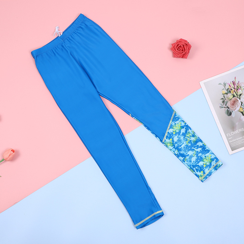 Detské delené plavky pre chlapcov, ochrana pred slnkom, rýchloschnúce, módne, farebne zladené, pre surfovanie, stredné a veľké deti