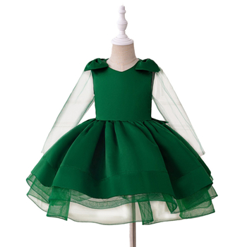 Vaikiška princesės suknelė su kaspinu, vaikiška suknelė, europietiška ir amerikietiška mergaičių suknelė, vestuvinė suknelė, vaikiška suknelė