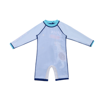 Piiriülene poiste ühes tükis ujumistrikoo pikkade varrukatega päikesekaitsega ujumistrikoo keskmistele ja suurtele lastele, surfiülikond, märgkostüüm, kiiresti kuivav päikesekaitse