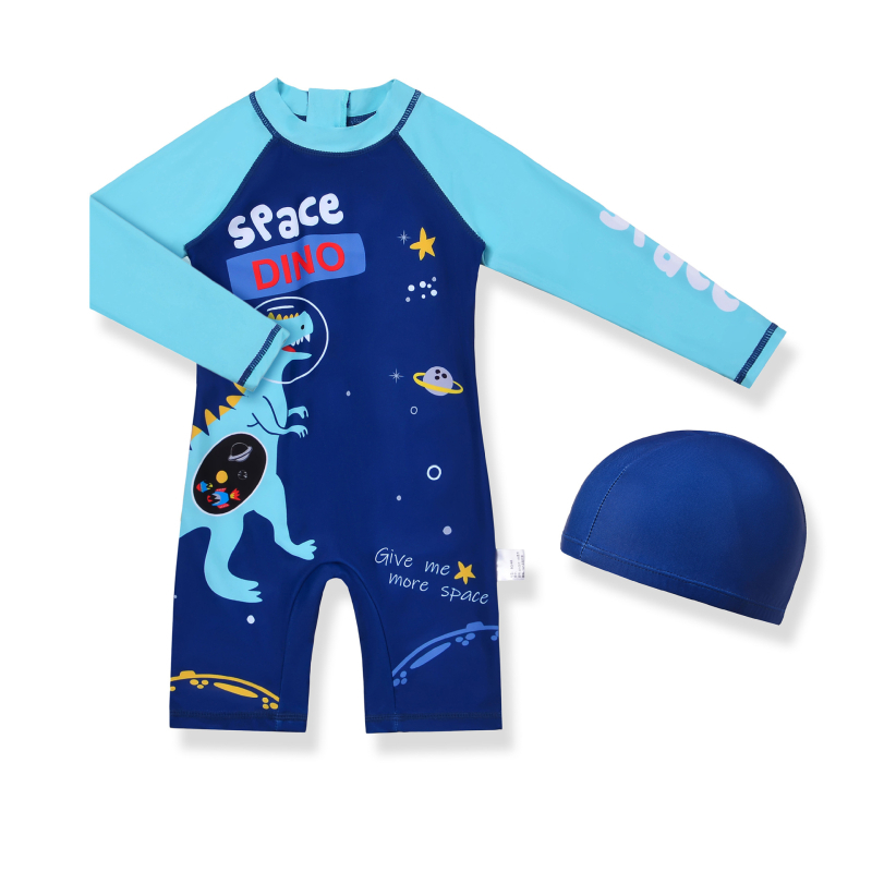 Piiriülene poiste ühes tükis ujumistrikoo pikkade varrukatega päikesekaitsega ujumistrikoo keskmistele ja suurtele lastele, surfiülikond, märgkostüüm, kiiresti kuivav päikesekaitse