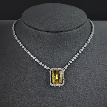 Shein allikas Euroopa ja Ameerika piiriülene kaelakee kõrvarõngad kaheosaline ehteülikond kollane nišš X7198-E7711