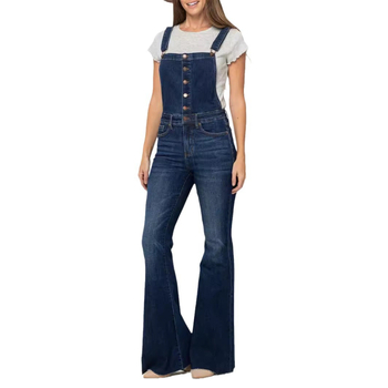 Európa a Spojené štáty americké cezhraničné jesenné a zimné nové dámske módne slim strečové džínsy s popruhom, rozšírené nohavice