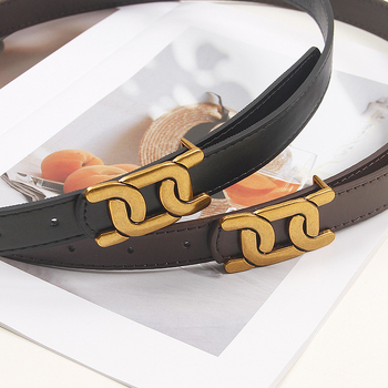 Naujas moteriškas diržas su plokščia sagtimi, raidžių juosmens, plokščia slankiojančia sagtimi, „Joker“ kelnių diržas, plaukų karta.