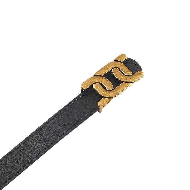 Naujas moteriškas diržas su plokščia sagtimi, raidžių juosmens, plokščia slankiojančia sagtimi, „Joker“ kelnių diržas, plaukų karta.