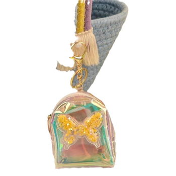 Kūrybinė monetų piniginė lazerine meilės rankine, nešiojama mini miela lūpų dažų ausinių laikymo rankinė gimtadienio dovana