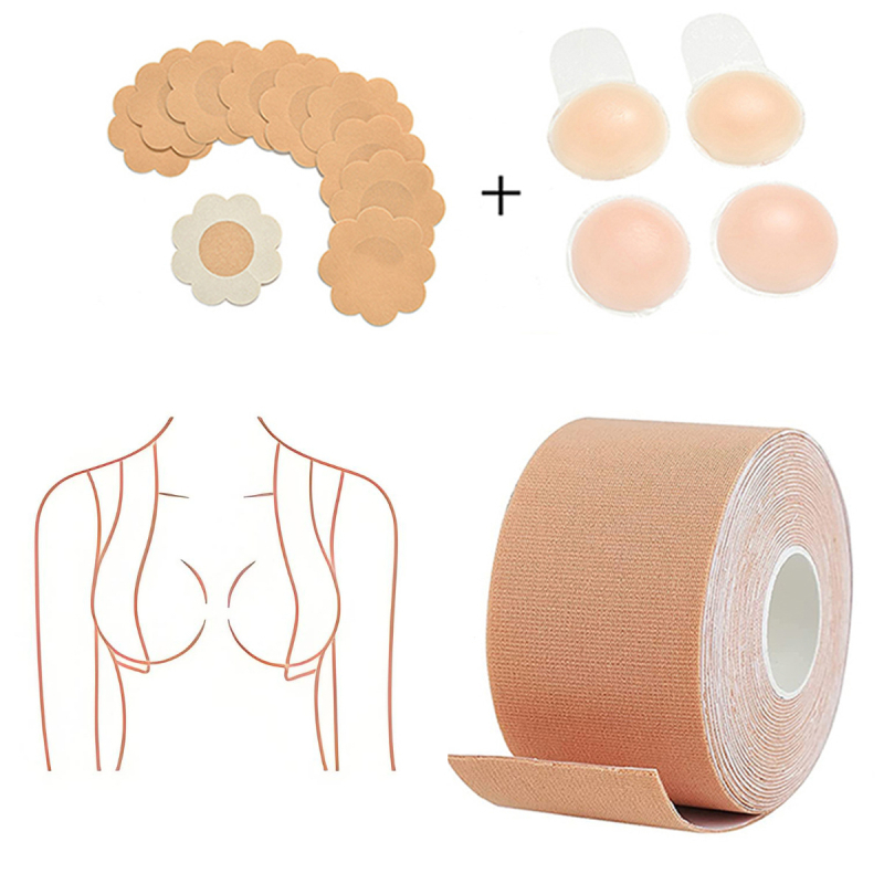 Silikónové náplasti na prsia Boobtape bezšvíkové zdvíhacie