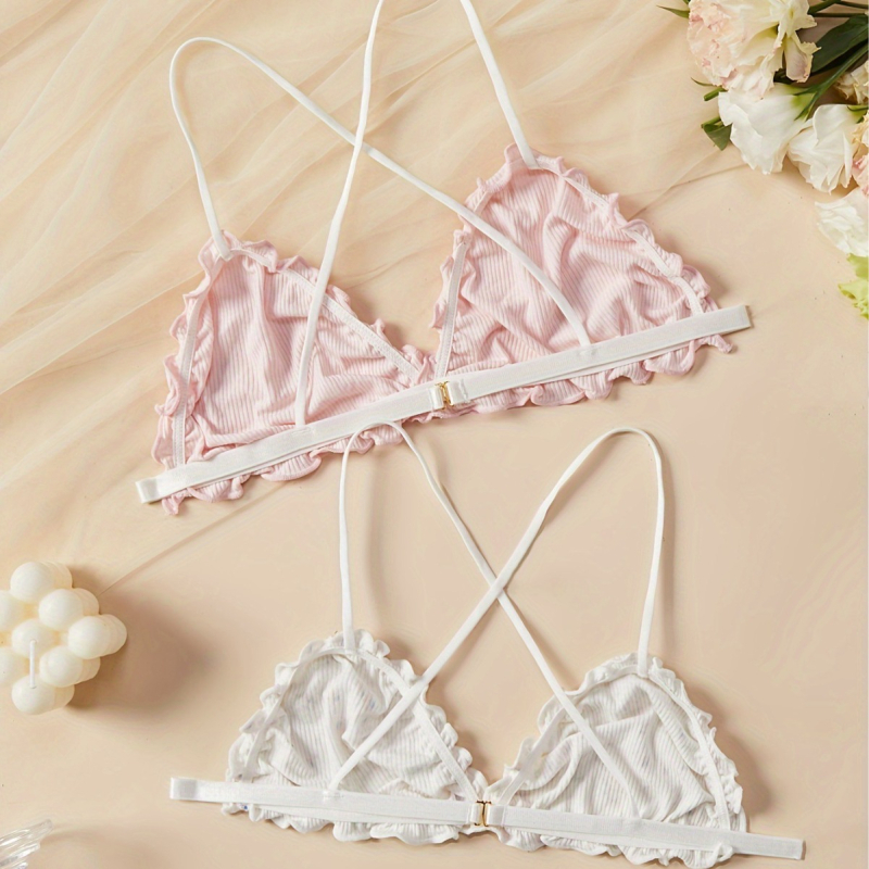 2024. aasta uus plahvatuslik armas tuulega aluspesu kaheosaline komplekt ilma terasrõngata