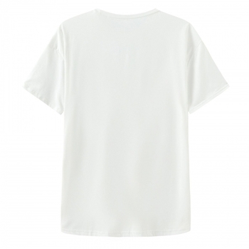 Európa a Spojené štáty americké cezhraničný zahraničný obchod okrúhly výstrih krátky rukáv maľba potlač vzor potlač letné nové dámske tričko