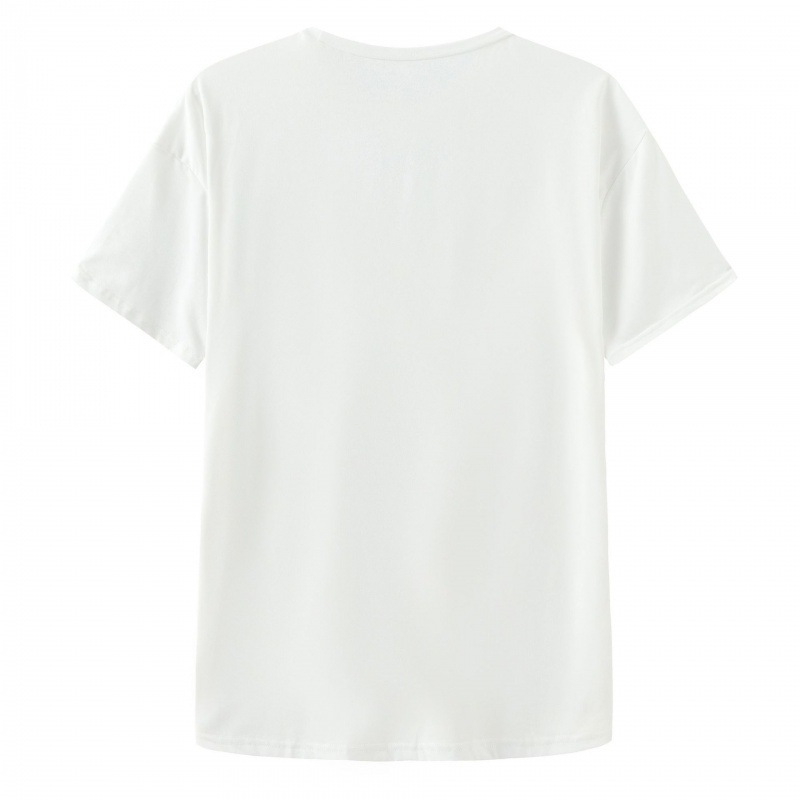 Európa a Spojené štáty americké cezhraničný zahraničný obchod okrúhly výstrih krátky rukáv maľba potlač vzor potlač letné nové dámske tričko