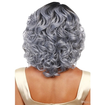 Väliskaubandusega vana parukas naiste lühikesed lokkis juuksed Euroopas ja Ameerika Ühendriikides armastavad populaarset soengut roosa võrk kõrgel temperatuuril siidist vana parukas