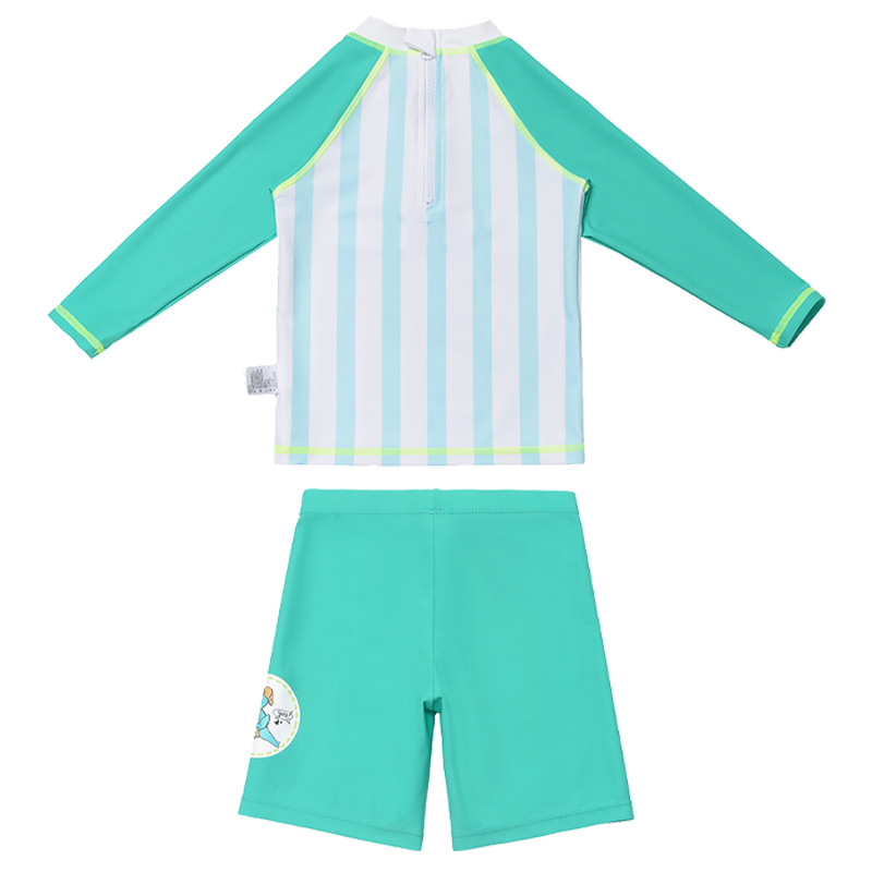 Piiriülene poiste dinosauruseteemaline ujumistrikoo, poiste päikesekindlad pikkade varrukatega lühikesed püksid, suurte poiste ujumispükste varustus