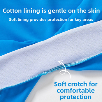 Παιδικό μαγιό για αγόρια 2025 Νέο ολόσωμο μαγιό μεσαίου και μεγάλου μεγέθους για αγόρια, μαγιό προπόνησης με κινούμενα σχέδια, στρογγυλή λαιμόκοψη, άνετο