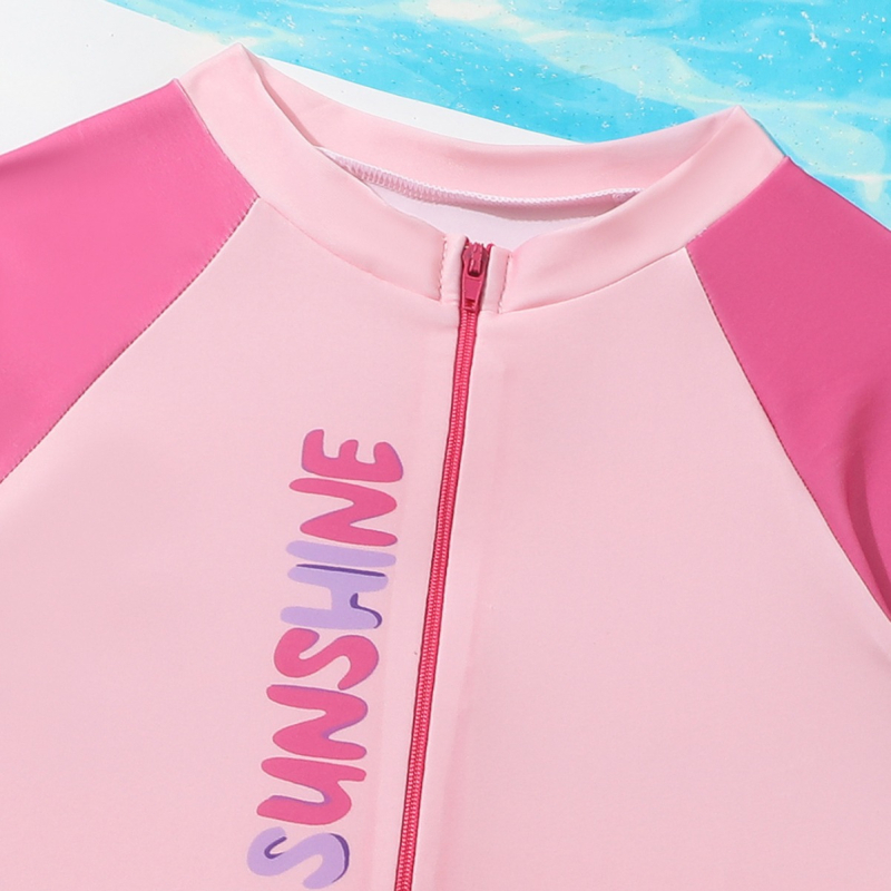 2024 Nové detské plavky pre dievčatá stredného a veľkého veku, jednodielne plavky s roztomilými kreslenými potlačami, rýchloschnúcimi, vysoko elastickými, surfovými oblekmi