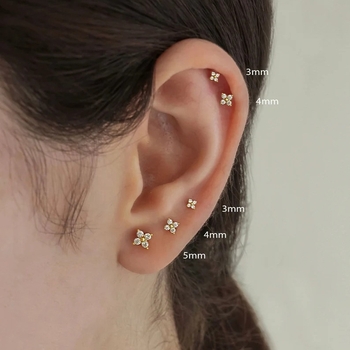 Jaapani ja Korea stiilis s925 hõbedast ristikhõbedast väikesed kõrvarõngad tsirkooniga, lihtsad väikesed universaalsed kõrvarõngad naiste kõrvaluuga