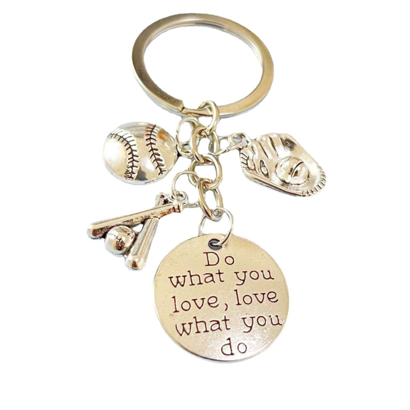 Tee seda, mida armastad pesapalli pesapallikinda kurika isetehtud pesapalli sportlase võtmehoidja