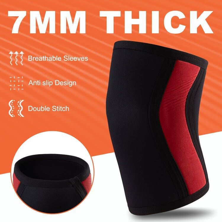 7mm chrániče kolien Hercules, zahustený materiál SCR na potápanie, drep, vzpieranie, športové chrániče kolien, neoprénové