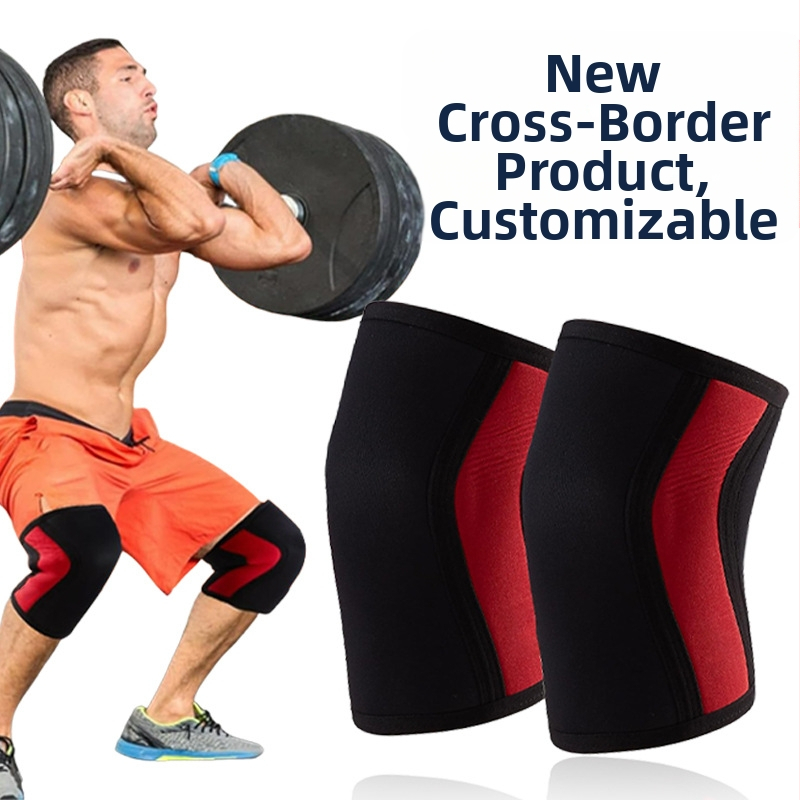 7mm chrániče kolien Hercules, zahustený materiál SCR na potápanie, drep, vzpieranie, športové chrániče kolien, neoprénové