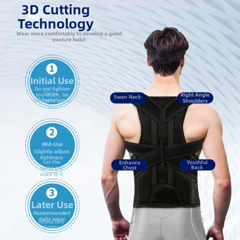 Suaugusiems vyrams ir moterims atvira krūtinė, gražus nugaros korekcijos diržas, laikysenos korekcija, prevencija, kupros reguliuojamas nugaros treniravimas, tempimas, atviri pečiai