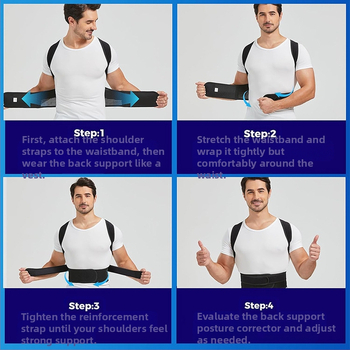 Suaugusiems vyrams ir moterims atvira krūtinė, gražus nugaros korekcijos diržas, laikysenos korekcija, prevencija, kupros reguliuojamas nugaros treniravimas, tempimas, atviri pečiai