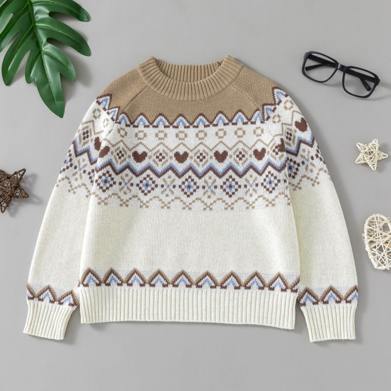 Akadeemia stiilis meeste laste kampsun sügis-talvine keskkooli laste pullover kootud kampsun crewneck top alussärk sisemine mood