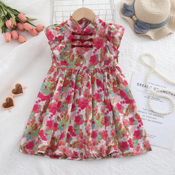 Tüdrukute kleit suvi 2024 uus tüdruk beebi hiina suvine laste suvine Guofeng printsess kleit