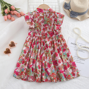 Tüdrukute kleit suvi 2024 uus tüdruk beebi hiina suvine laste suvine Guofeng printsess kleit