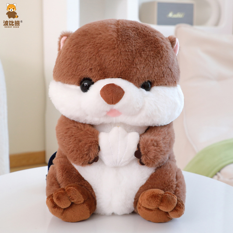 Moonikaru loominguline koorega saarma seljakott merisaarma plush seljakott laste eelkooliealistele kott haarav nukk piiriülene