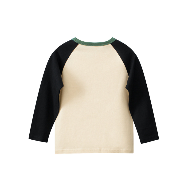 27kids Корейска версия на детско облекло, тениска с дълъг ръкав, есен 2024, нова детска мъжка тениска с долнище, treasure factory, трансгранична търговия на едро