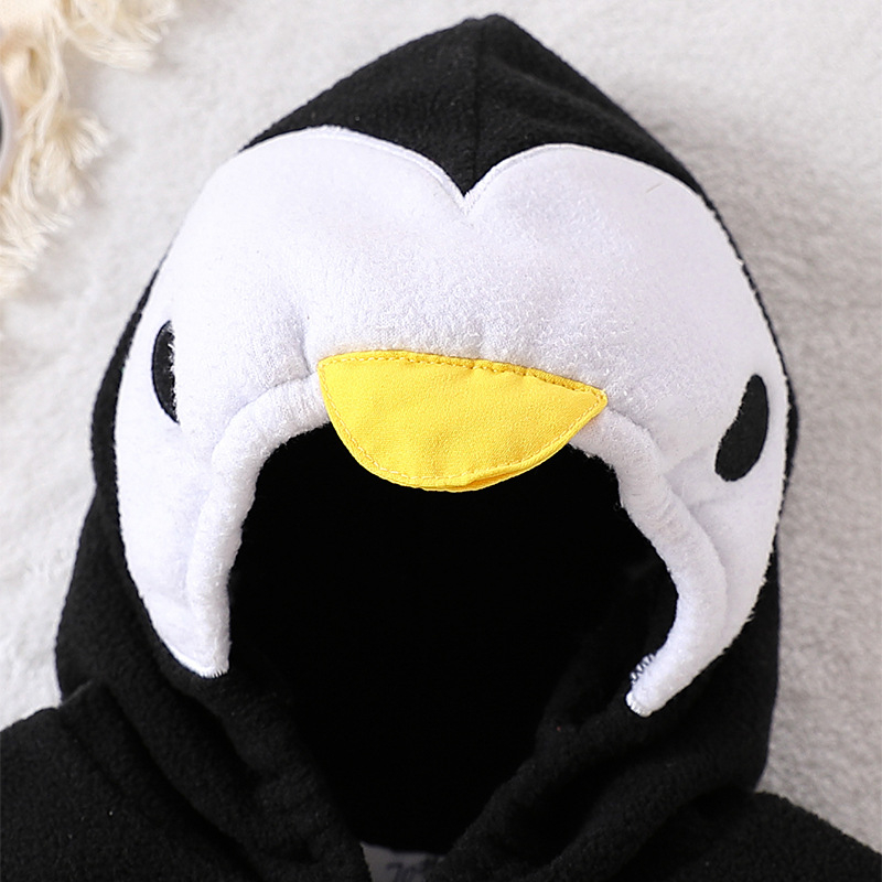 Detské oblečenie pre mužov a ženy, COS Penguin Stylisics Maomao, trojuholníkový overal s kapucňou a ponožkami, dvojdielna súprava, jeseň a zima