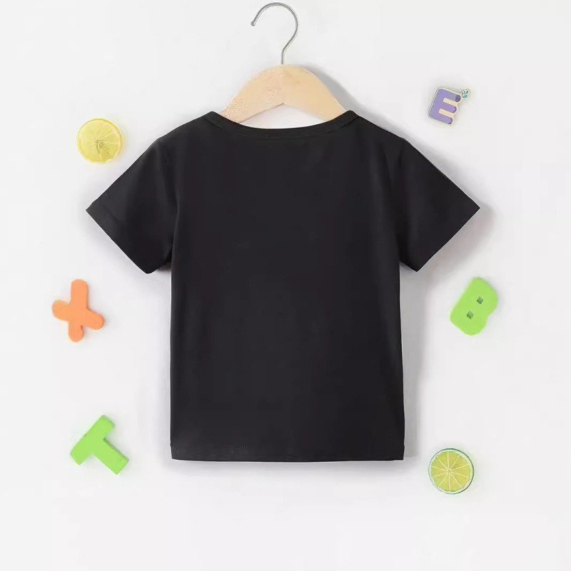 Детска тениска с къс ръкав за татко и син, нова модна марка, детски дрехи, лятна памучна тениска с половин ръкав за момчета и момичета, на едро