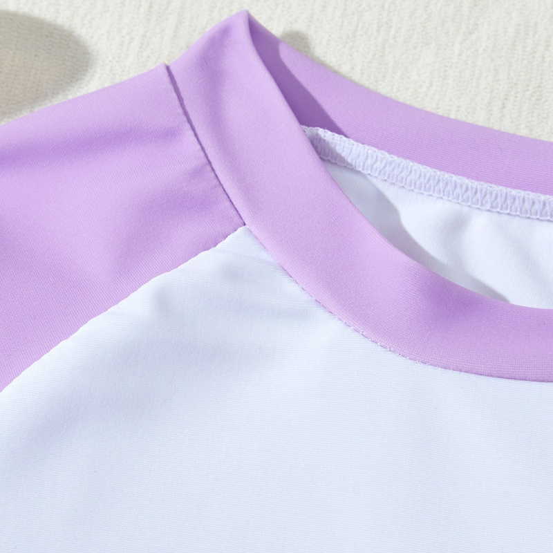 Detské plavky pre dievčatá s dlhým rukávom, trojdielne plavky s rozparkom pre veľké, malé a stredné deti, kreslené plavky pre bábätká