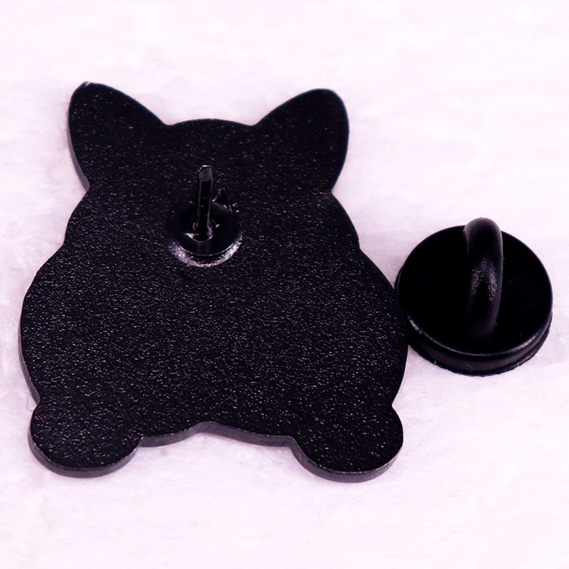 Krátke nohy a veľký postoj, brošňa s corgi zadkom, roztomilý odznak pre domáce zvieratá, vtipné doplnky